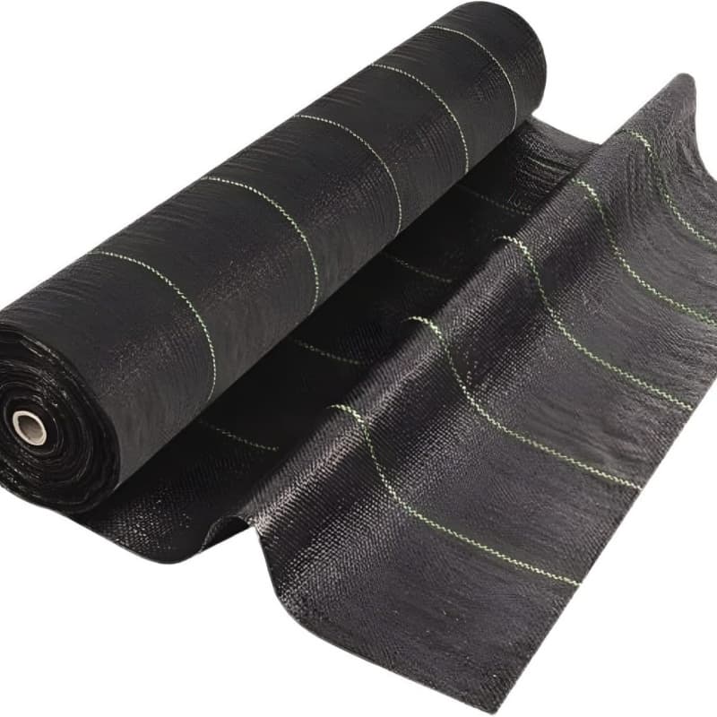 Tela para cubrir el suelo con tapete antimaleza para control de césped