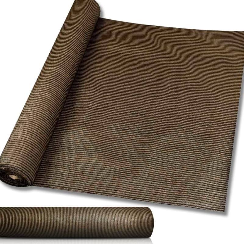 Malla de sombreo de HDPE marrón a precio de fábrica para uso doméstico y agrícola.
