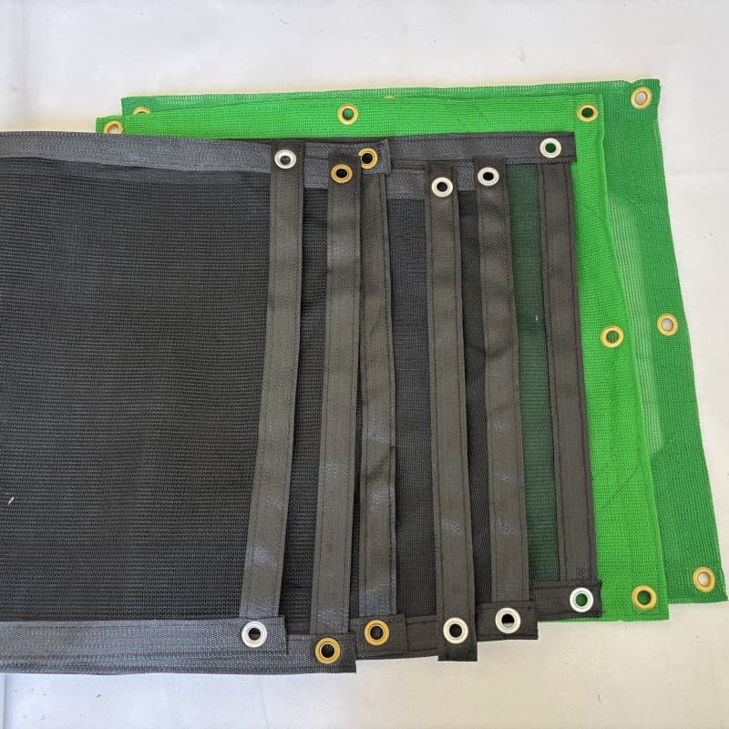 UV resistant shade mesh tarp