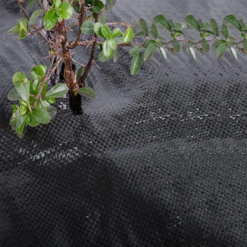 UV resistant ground cover for weed prevention