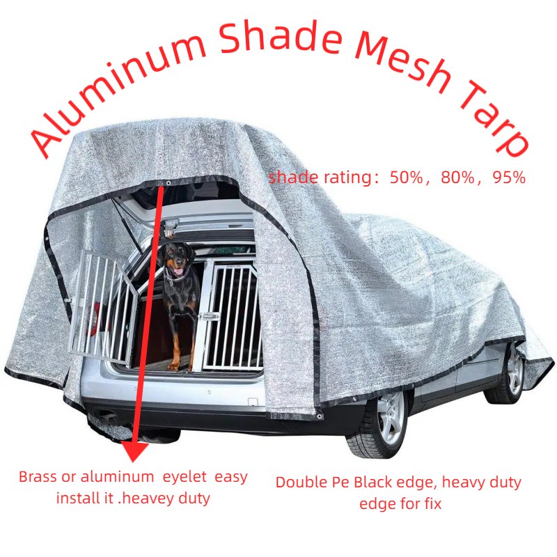 lonas de malla de aluminio para sombra