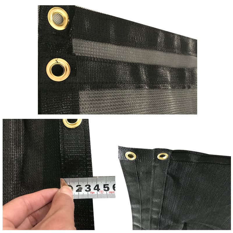 UV resistant shade mesh tarp