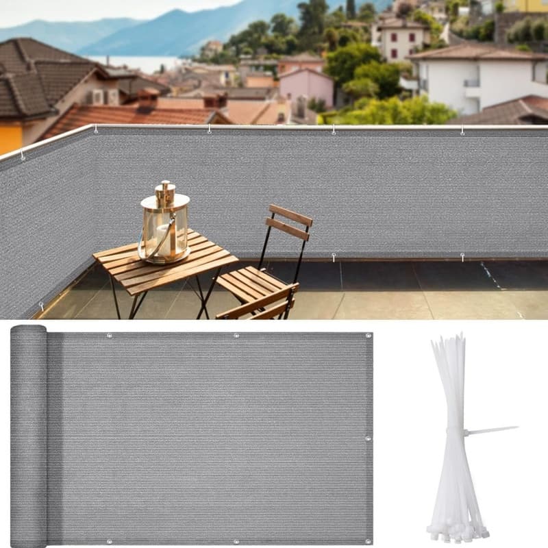 grey balcony net