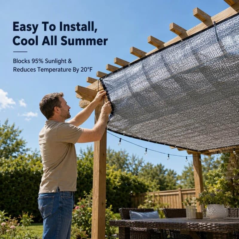 aluminum shade net