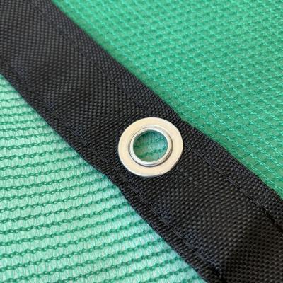 Red de sombra para invernadero, jardín, con borde y ojales, lona de malla verde