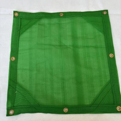 Red de sombra Mono Green con índice de sombreado del 70% para invernaderos y jardines, con borde y ojales de 60 cm para lonas de malla verde.