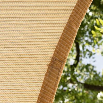 Vela de sombra de HDPE resistente y colorida para uso en jardines